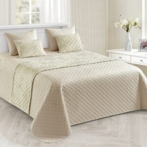 Colcha Veludo Agadir Creme