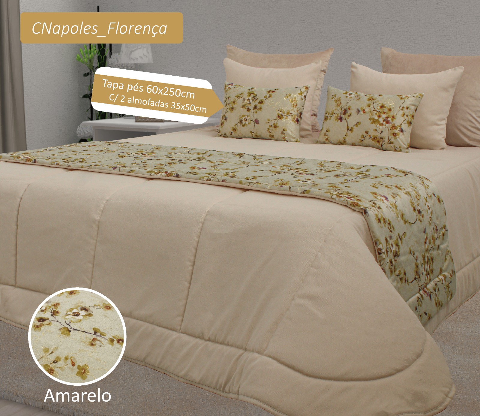 Cobre-pés Florença Estampado 