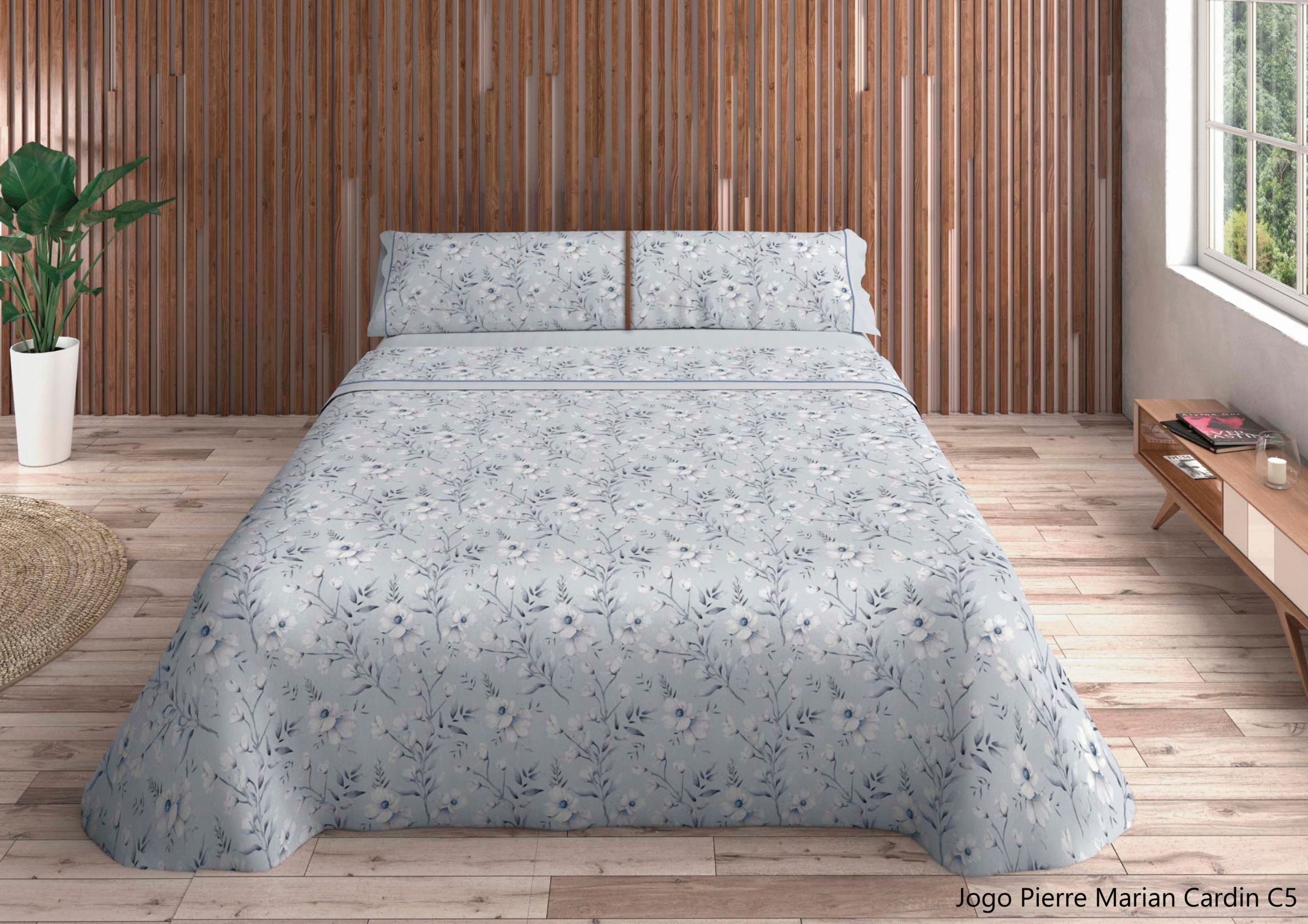 Jogo de Cama Pierre Cardin Marian Azul