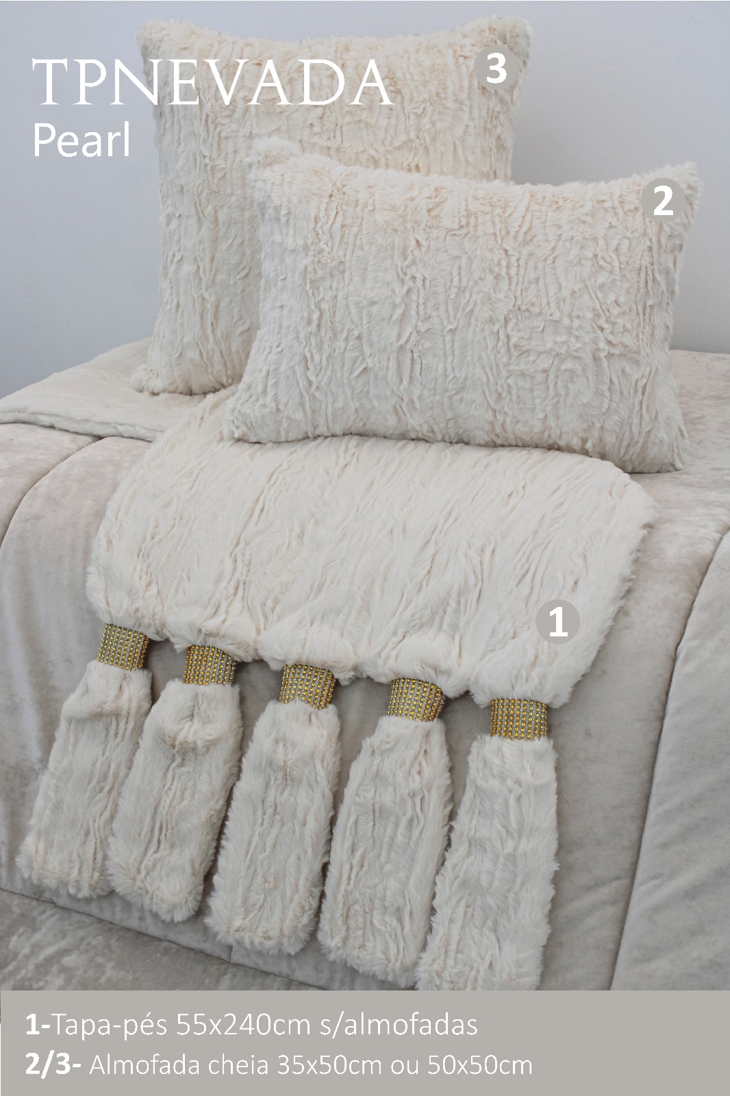 Cobre Pés Nevada Creme