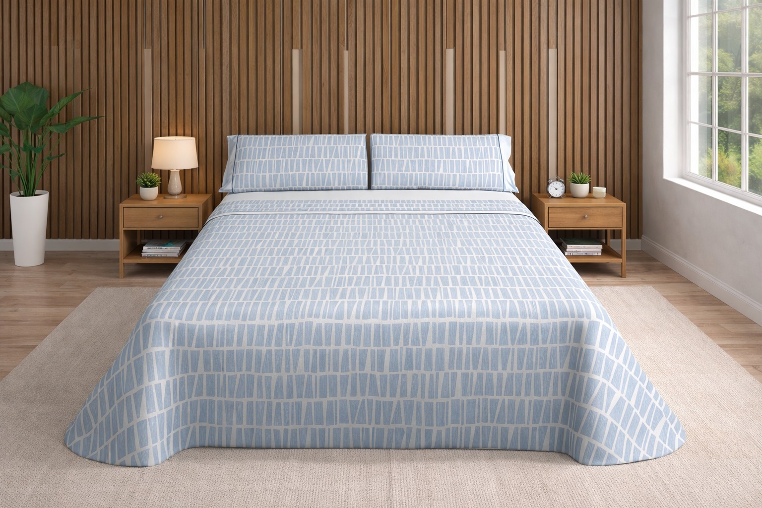 Jogo de Cama Pierre Cardin Sarabia Azul