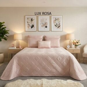 Colcha Lux Rosa