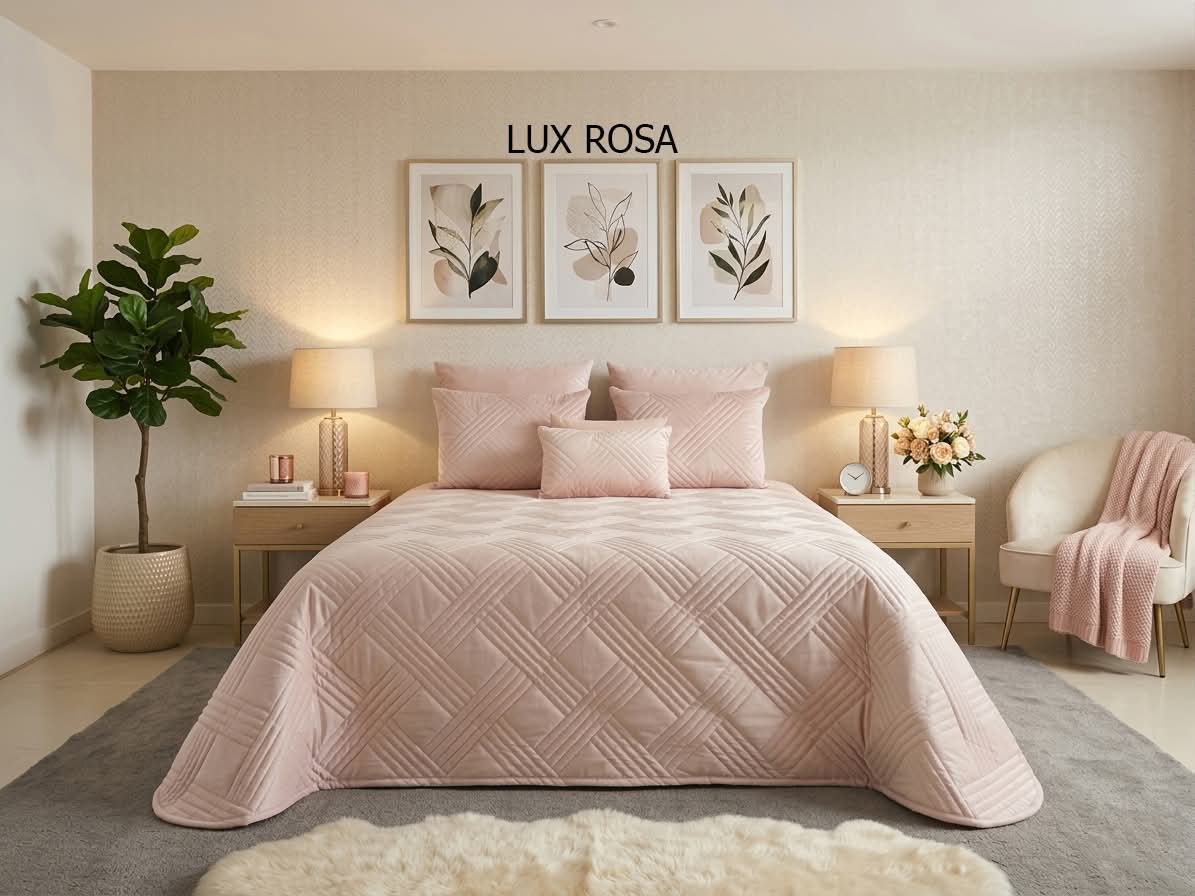 Colcha Lux Rosa