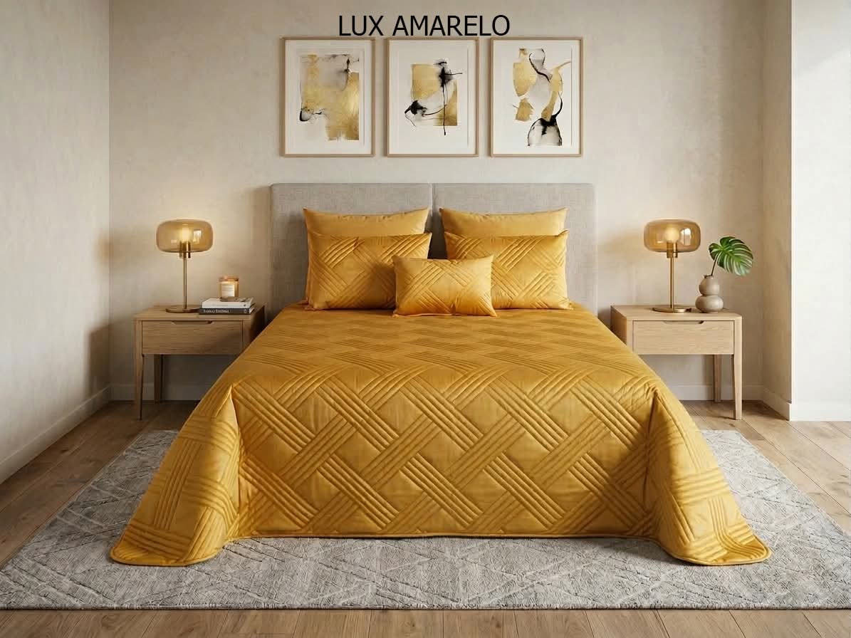 Colcha Lux Amarelo